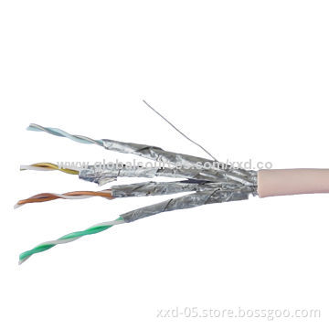 FTP Cat6A Network Cable Roll, 24AWG Solid Copper, Various Colors Available